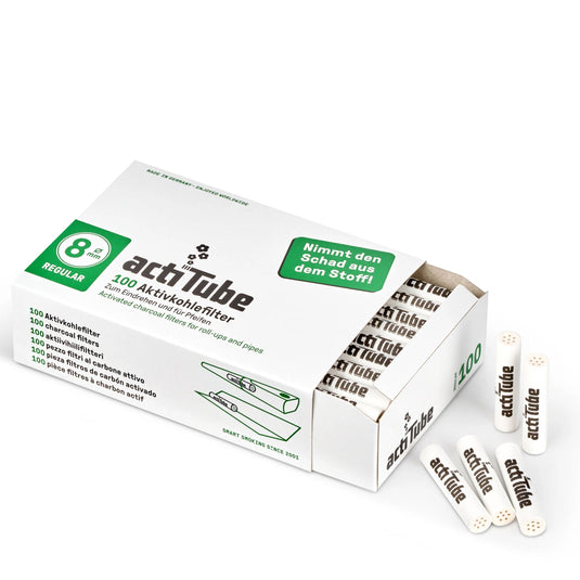 Buy Acti Tube Regular 8MM (Pack of 100) cotton filters | Slimjim India