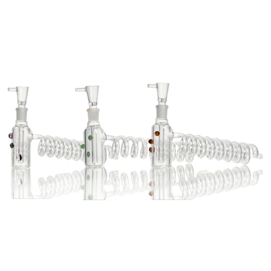 Buy Chakra Glass - Mini Waterpipe with coiled handle water pipe | Slimjim India