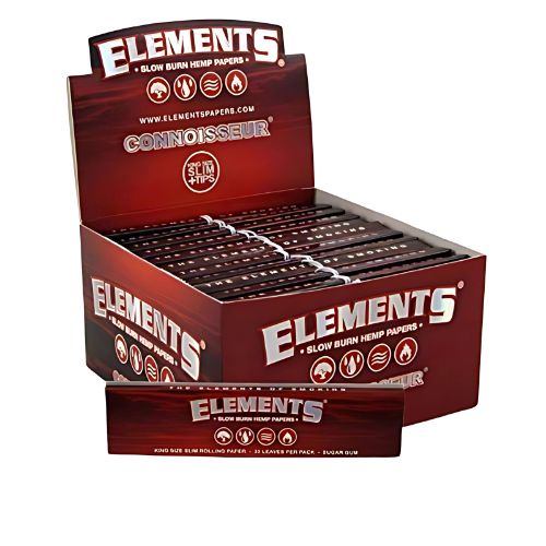 Buy Elements Red King Size - Connoisseur (Box of 24) Paper | Slimjim India