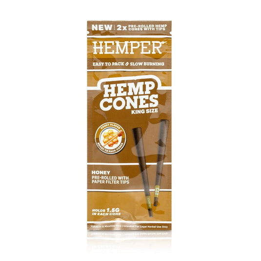 Buy Hemper - King Size Hemp Cones (Honey) | Slimjim India