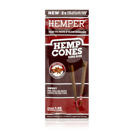 Buy Hemper - King Size Hemp Cones (Sweet) | Slimjim India