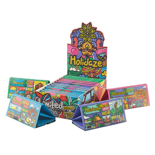 Buy Holidaze (Ind) - King Size Papers + Grinder + Tray (Box of 16) | Slimjim India