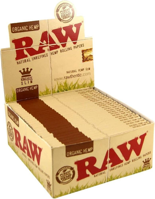 Buy RAW Organic Hemp King Size (Box of 50) Paraphernalia | Slimjim India