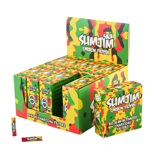 Buy Slimjim - Camo Carbon Filters (6MM) (Box of 10) | Slimjim India