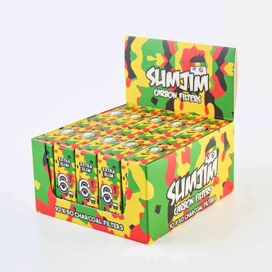 Buy Slimjim - Camo Carbon Filters (6MM) (Box of 10) | Slimjim India