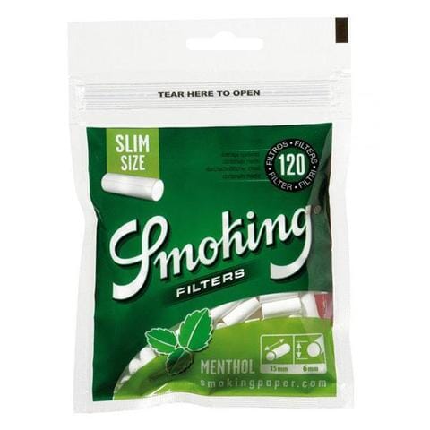 Buy Smoking Filter Menthol Slim Size (15 X 6 MM) Cotton Filters | Slimjim India