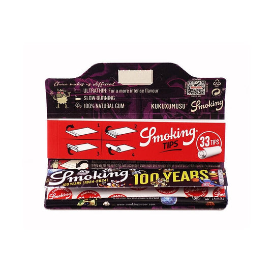 Buy Smoking - Kukuxumusu King Size Slim Papers + Tips Rolling Papers + Tips | Slimjim India