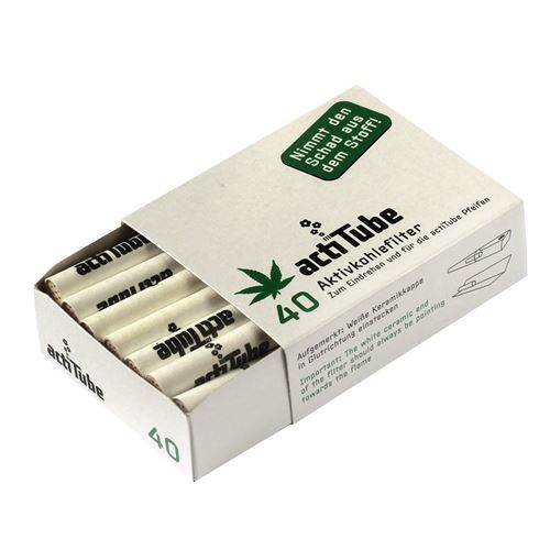 Acti Tube Regular (Pack of 40) Cotton Filters Actitube