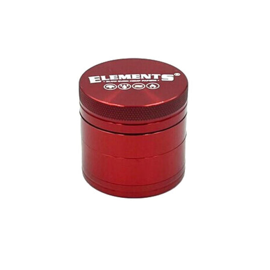 Buy Elements 4 Piece Grinder - Red | Slimjim India
