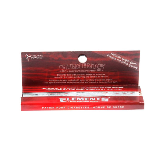 Buy Elements Red 1 1/4th Rolling Papers | Slimjim India