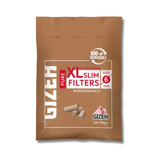 Buy Gizeh Pure XL Brown Filter Cotton Tips | Slimjim India