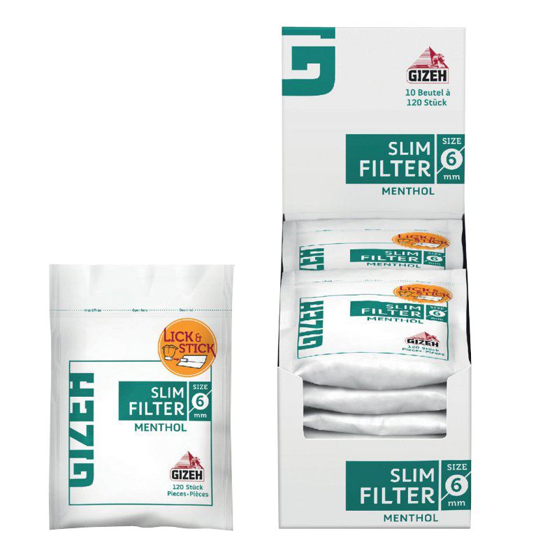 Buy Gizeh Slim Filter Cotton Tips (Menthol) – Slimjim Online