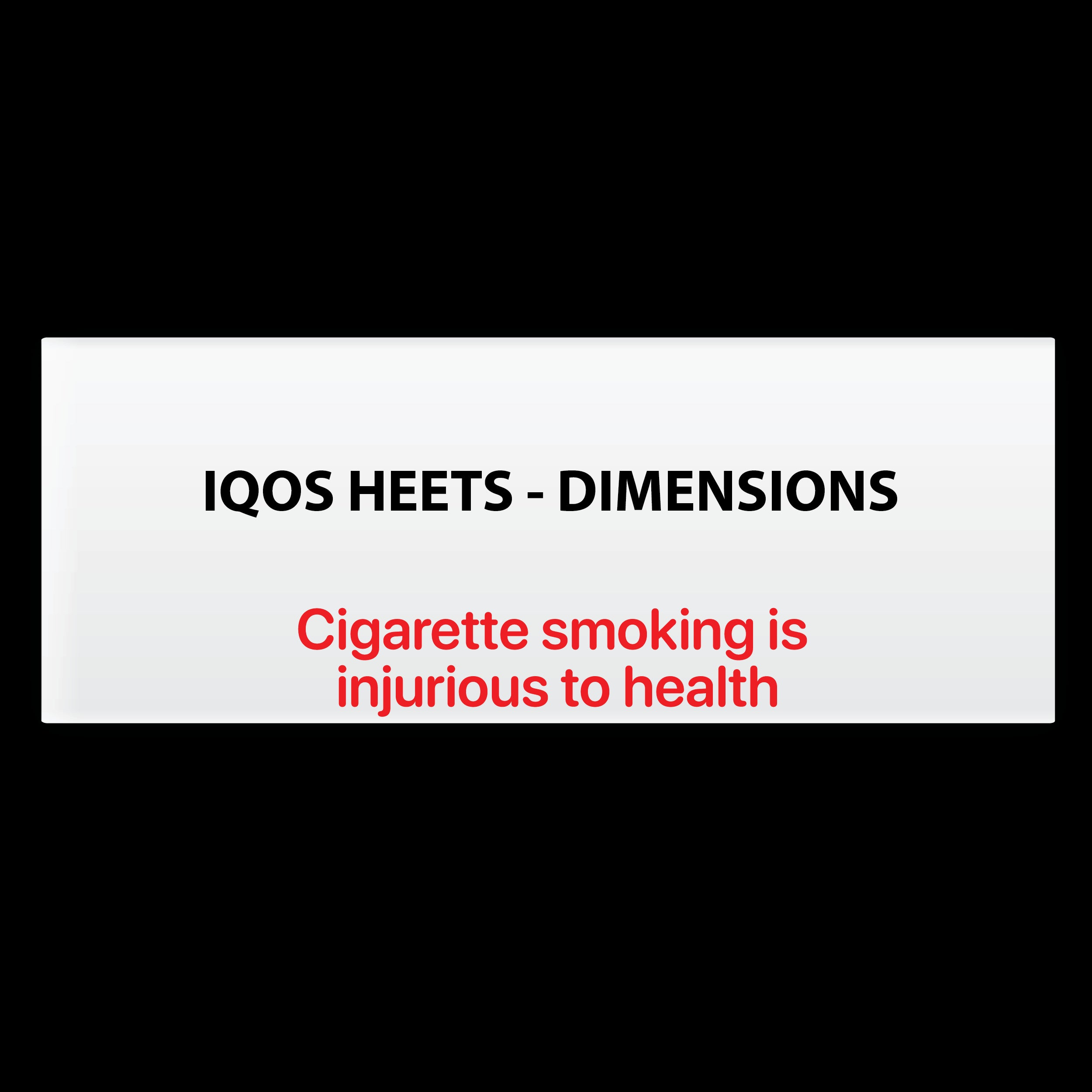 IQOS Heets - Dimensions