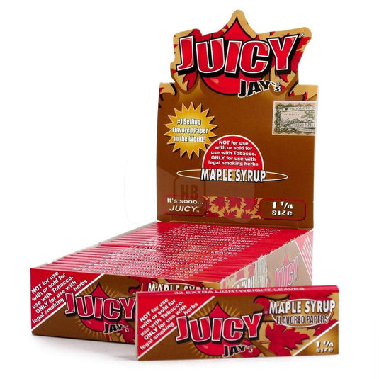 Juicy Jay's Maple Syrup 1 1/4th Skins Paraphernalia juicy jays