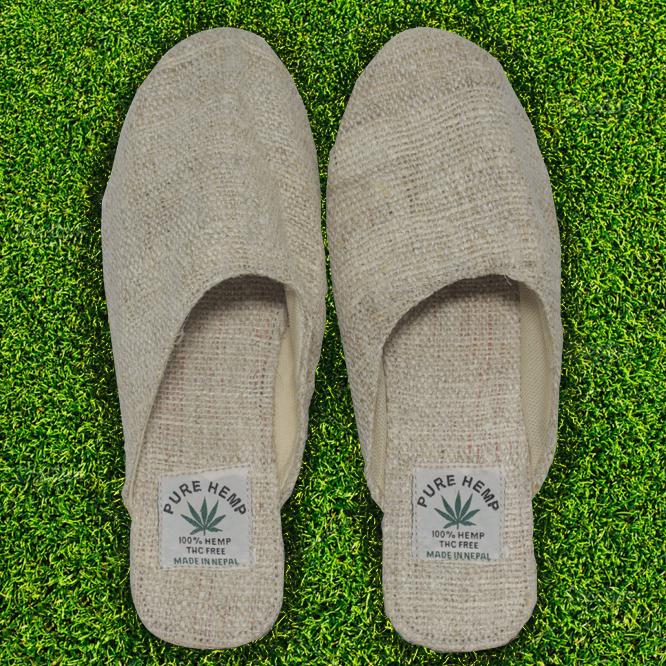 Mens hemp 2025 flip flops