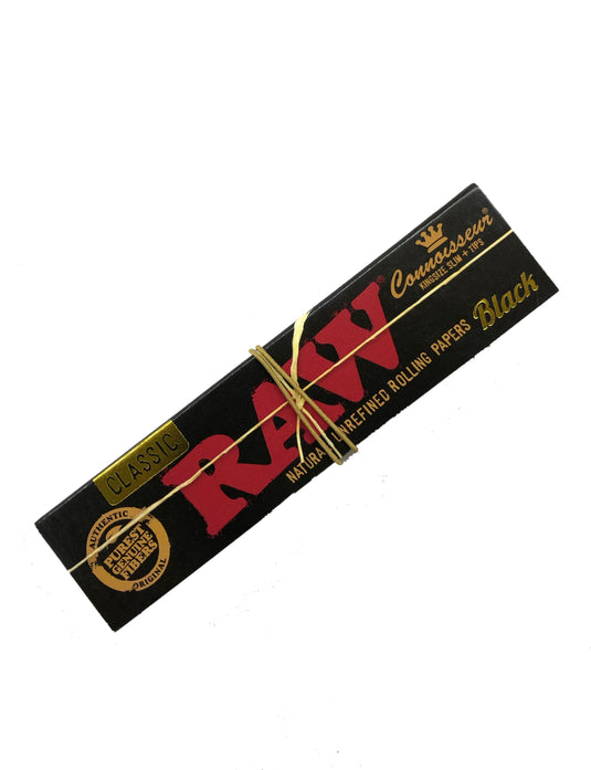 RAW Black Connoisseur Papers + Tips Paraphernalia Slimjim Online