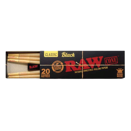 Buy RAW - BLACK CONE K/S 20'S | Slimjim India