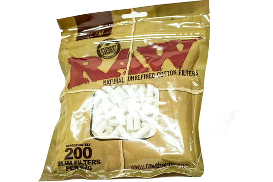 RAW Natural Cotton Tips - Slim Paraphernalia RAW