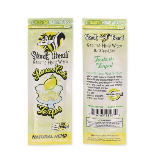 Buy Skunk Brand Terp Infused Lemon Cake Hemp Wrap (Pack of 2) | Slimjim India