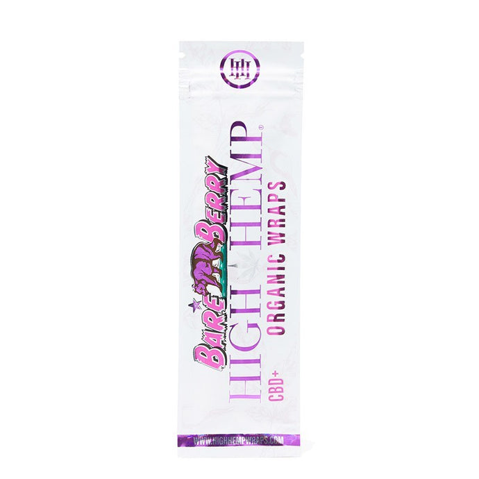 High Hemp - Organic Wraps (Bare Berry) (Pack of 2 Wraps + Tips)