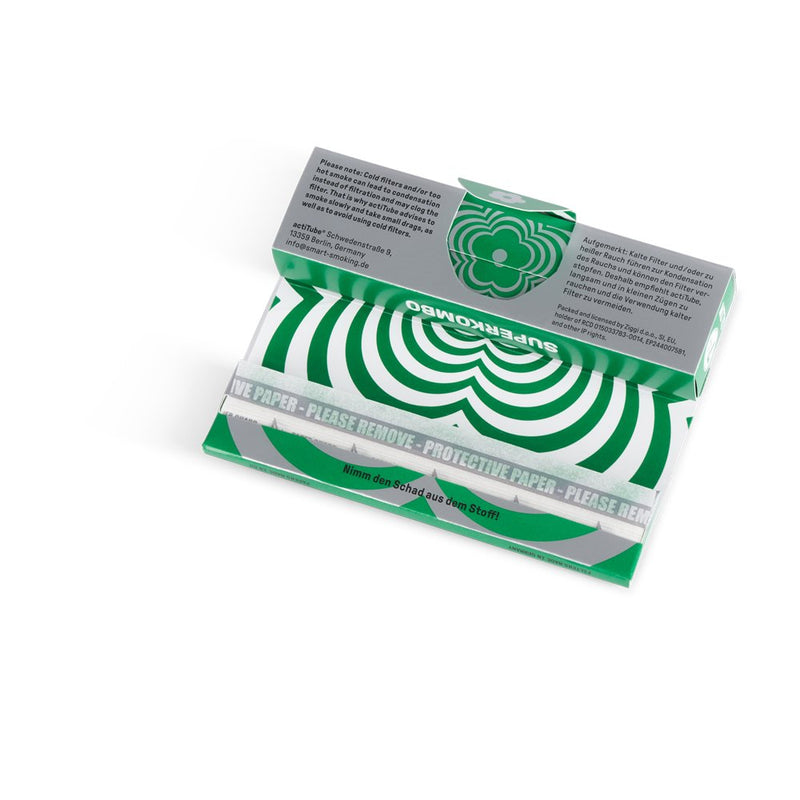 Load image into Gallery viewer, Buy ActiTube Superkombo 7MM Charcoal Filters + Rolling Papers Activated Charcoal Filters | Slimjim India
