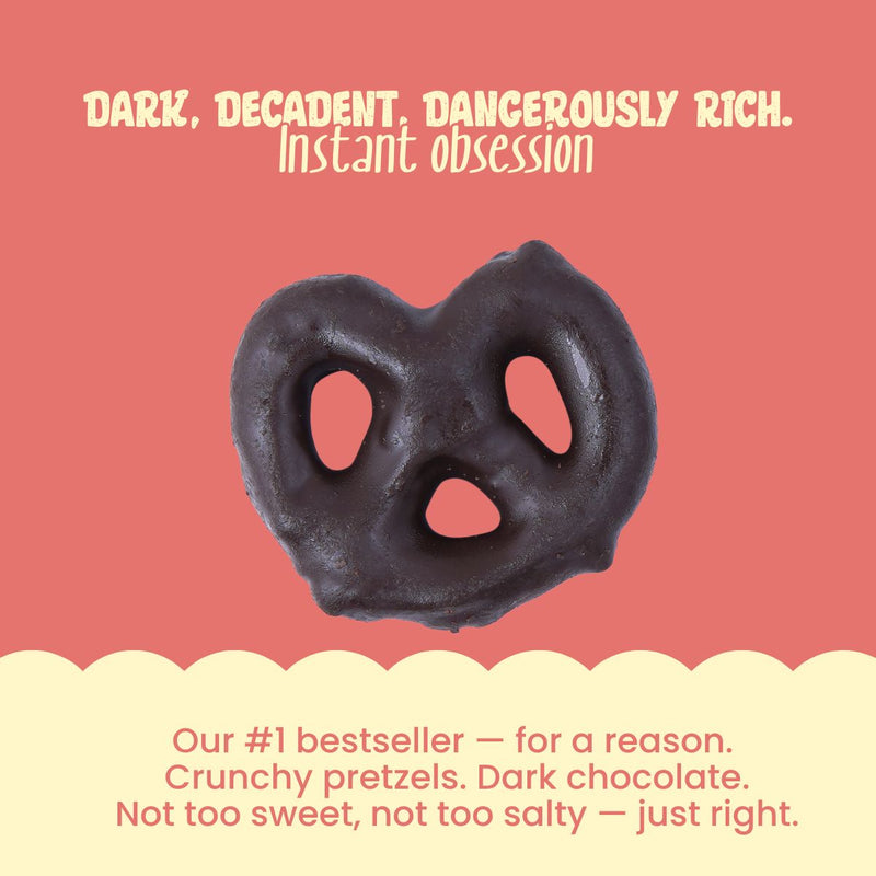 Load image into Gallery viewer, Buy Atom Eats - Dark Chocolate Dipped Pretzels 30g each (Pack of 2) Snacks | Slimjim India
