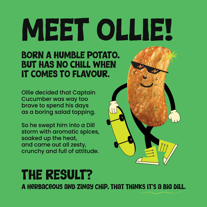 Load image into Gallery viewer, Buy Atom Eats - Dill Pickle Potato Chips 60g each (Pack of 2) Snacks | Slimjim India
