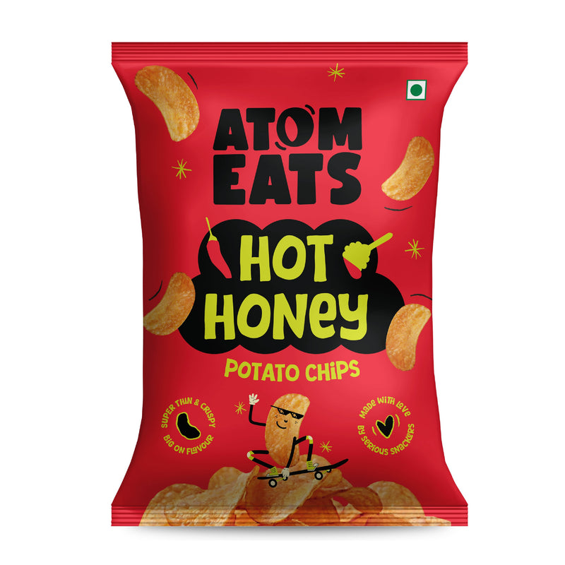 Load image into Gallery viewer, Buy Atom Eats - Hot Honey Potato Chips 60g each (Pack of 2) Snacks | Slimjim India
