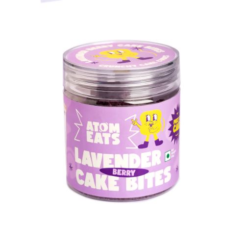 Load image into Gallery viewer, Buy Atom Eats - Lavender Berry Cake Bites (60g) (Jar of 2) Snacks | Slimjim India
