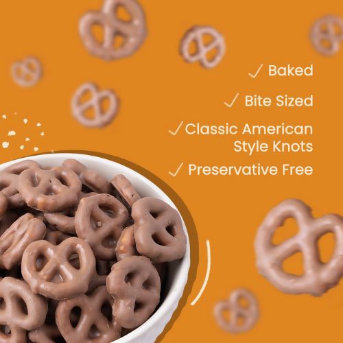 Load image into Gallery viewer, Buy Atom Eats - Milk Chocolate Pretzels (30g) (Pack of 2) Snacks | Slimjim India
