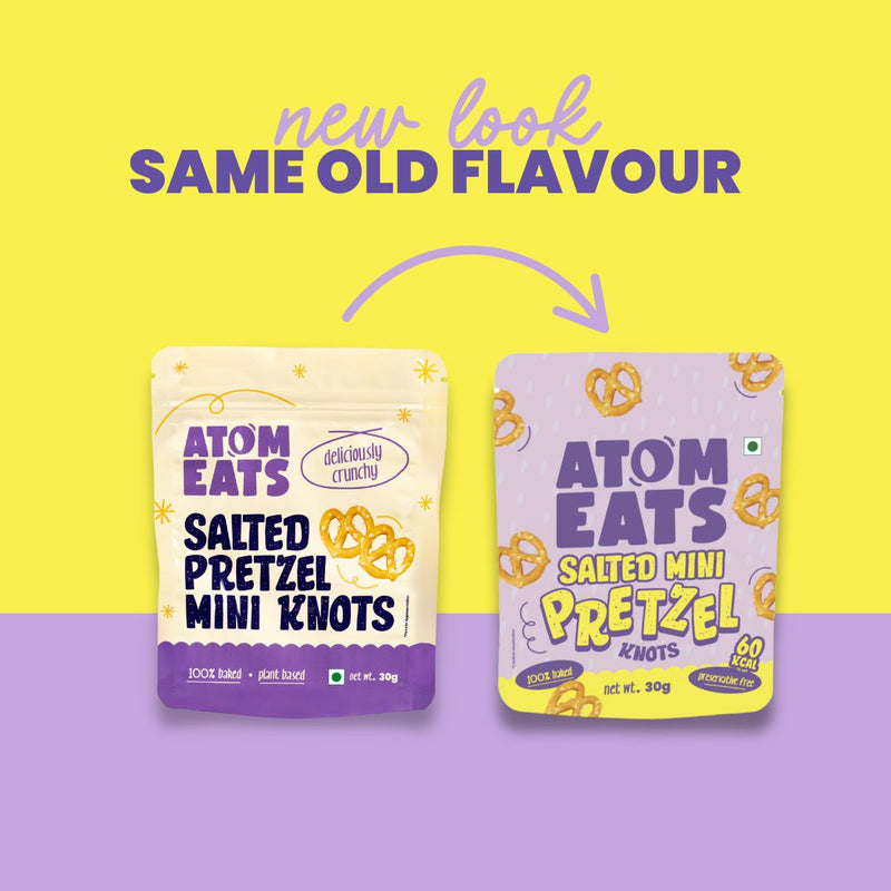 Load image into Gallery viewer, Buy Atom Eats - Salted Pretzel Mini Knots 30g each (Pack of 2) Snacks | Slimjim India
