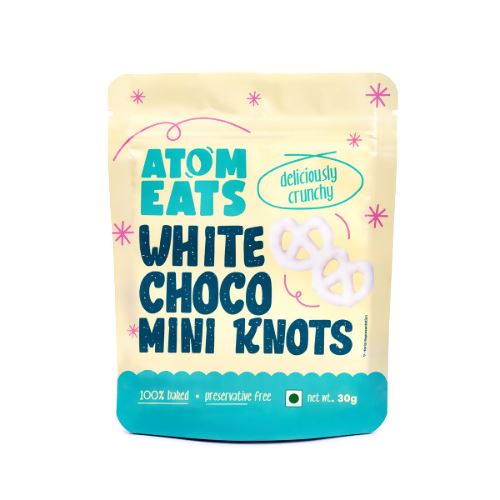 Buy Atom Eats - White Chocolate Pretzels (30g) (Pack of 2) Snacks | Slimjim India