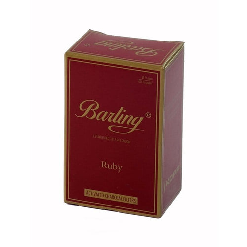 Buy Barling - Ruby Red Activated Carbon Filters (9MM) (Pack of 50) Charcoal Filters | Slimjim India