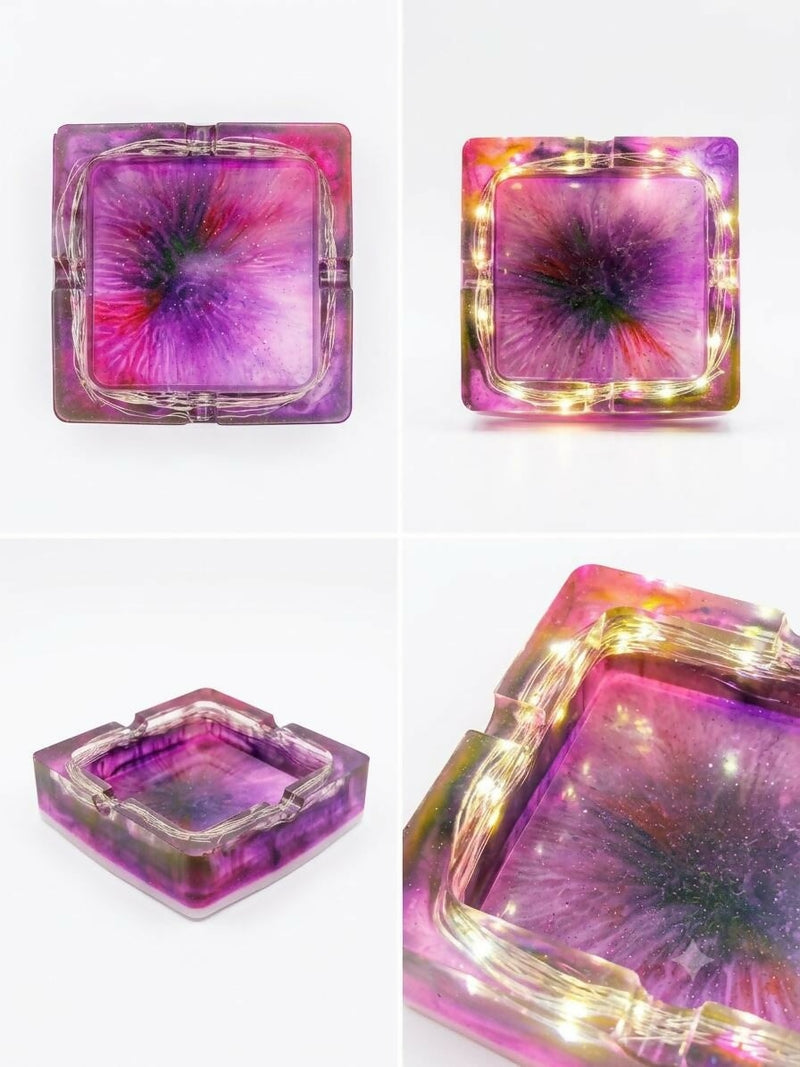 Load image into Gallery viewer, Buy Bk - Amethyst Aura LED Ashtray Ashtray | Slimjim India
