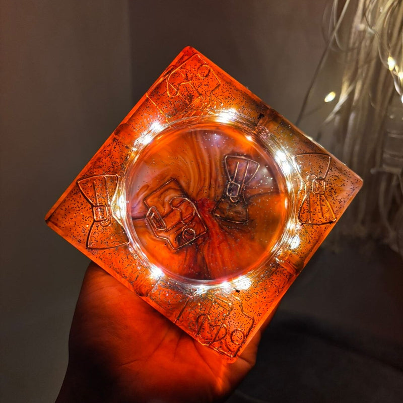 Load image into Gallery viewer, Buy BK - Sunset Glow Resin LED Ashtray Ashtray | Slimjim India
