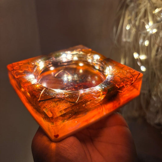 Buy BK - Sunset Glow Resin LED Ashtray Ashtray | Slimjim India