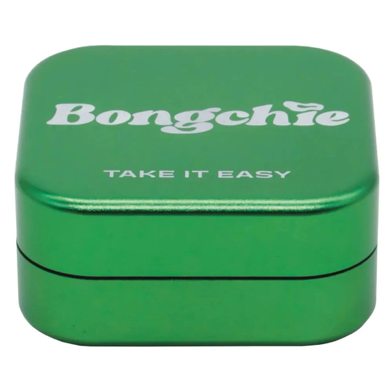 Load image into Gallery viewer, Buy Bongchie - Drip Grinder Aluminum Krusher (2 Part) Grinder Green | Slimjim India
