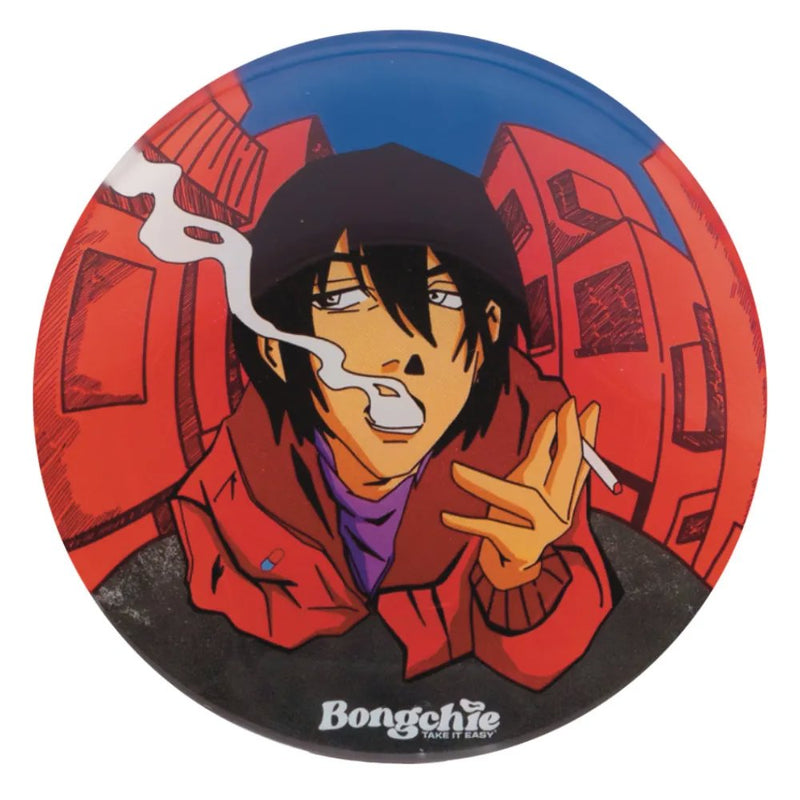 Load image into Gallery viewer, Buy Bongchie - Kushed Round Glass Mixing Tray Rolling Tray | Slimjim India
