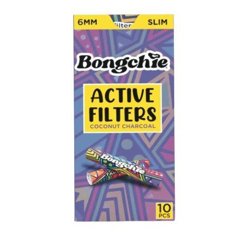 Load image into Gallery viewer, Buy Bongchie - Slim Active Filters (6MM) (Pack of 10) Active Charcoal Filter | Slimjim India
