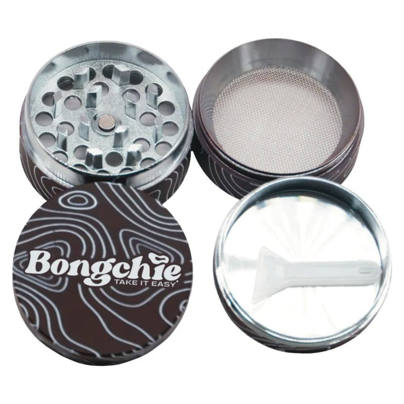 Load image into Gallery viewer, Buy Bongchie - Terrain Grinder Rubber Finish (3 Part) Grinder | Slimjim India
