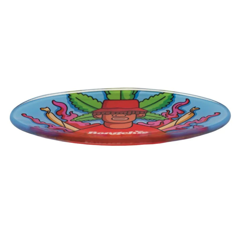 Load image into Gallery viewer, Buy Bongchie - Toke Daddy Oval Glass Mixing Tray Rolling Tray | Slimjim India

