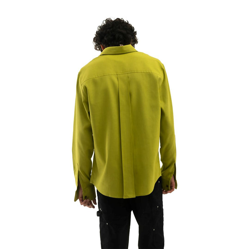 Load image into Gallery viewer, Buy Cannabie - Full sleeves Hemp solid shirt green Full sleeves solid shirt | Slimjim India
