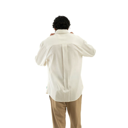 Buy Cannabie - Full sleeves Hemp solid shirt Off White Full sleeves solid shirt | Slimjim India