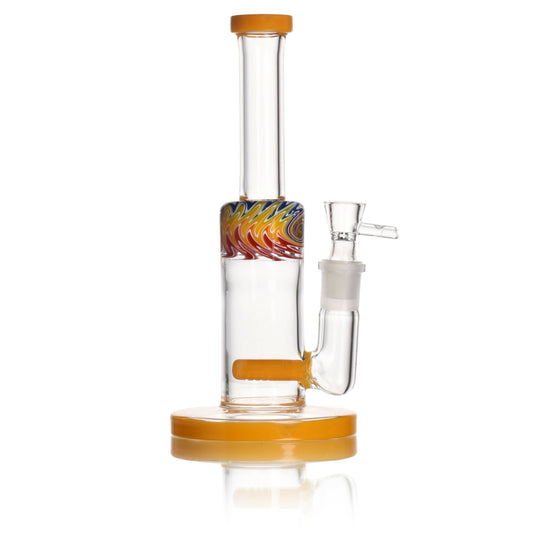 Buy Chakra Glass - Stoned Rainbow Wigwag with Color Inline Perc water pipe | Slimjim India