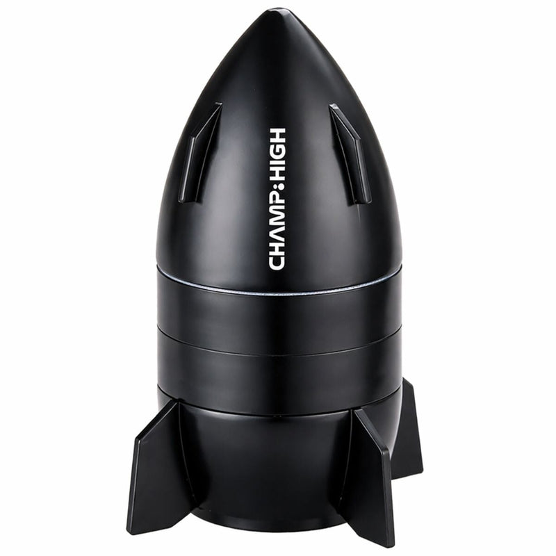 Load image into Gallery viewer, Buy Champ High - Mini Spaceship Metal Grinder (4 Parts) (50mm) Grinder Black | Slimjim India
