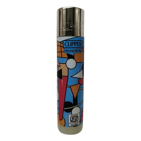 Buy Clipper - Lighter (Art) Blue & Orange | Slimjim India