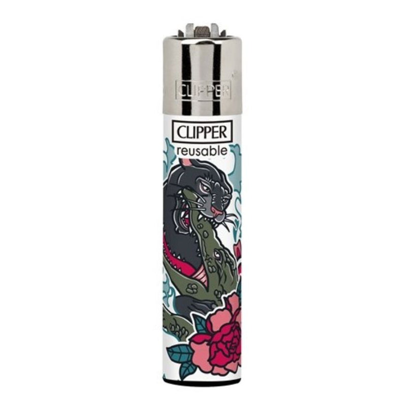 Load image into Gallery viewer, Buy Clipper - Lighter (Battle Tattoo) Lighter Crocodile | Slimjim India
