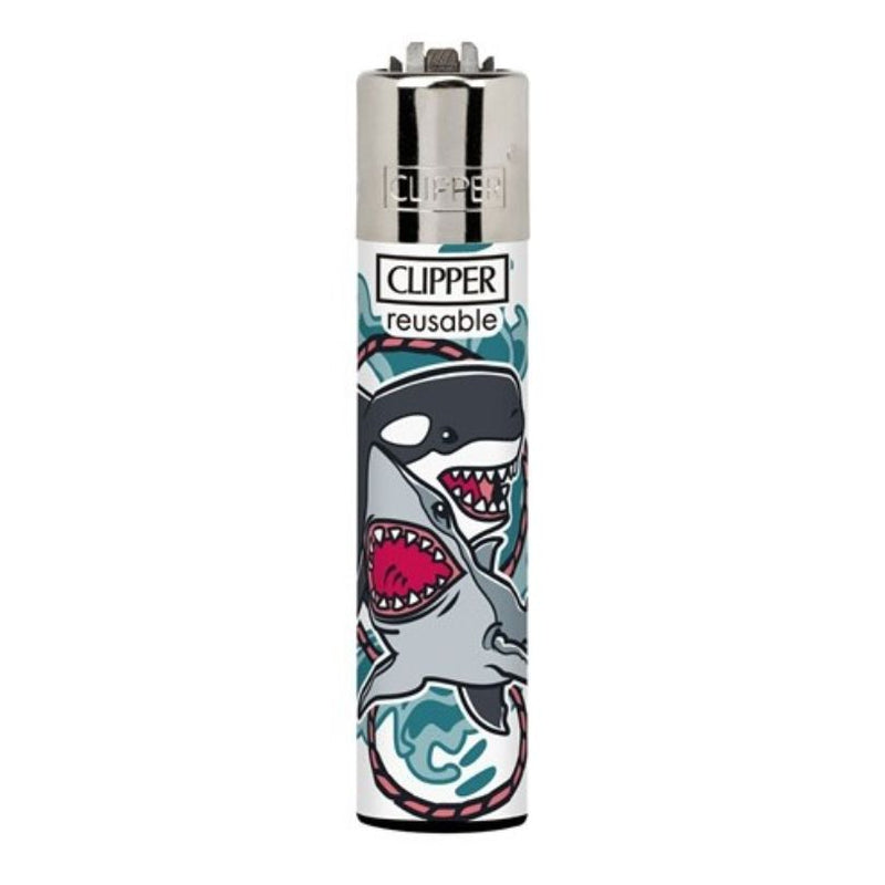 Load image into Gallery viewer, Buy Clipper - Lighter (Battle Tattoo) Lighter Shark &amp; Dolphin | Slimjim India
