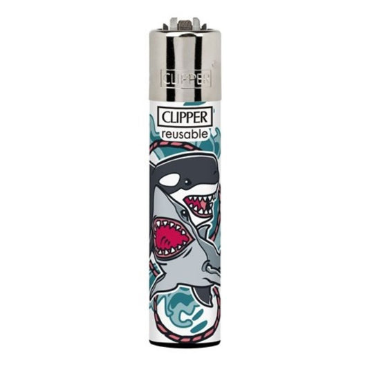 Buy Clipper - Lighter (Battle Tattoo) Lighter Shark & Dolphin | Slimjim India