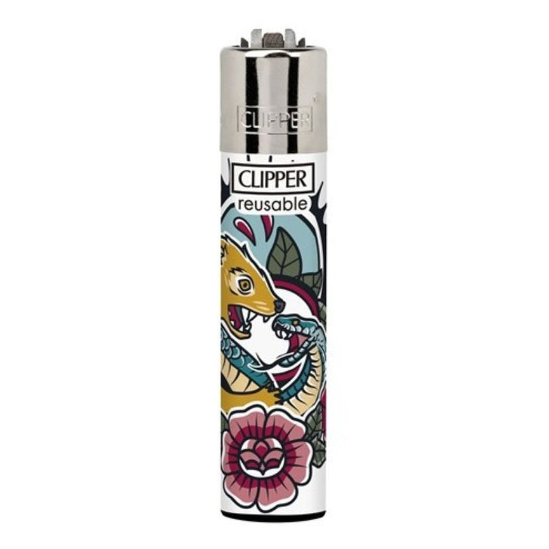 Load image into Gallery viewer, Buy Clipper - Lighter (Battle Tattoo) Lighter Snake | Slimjim India
